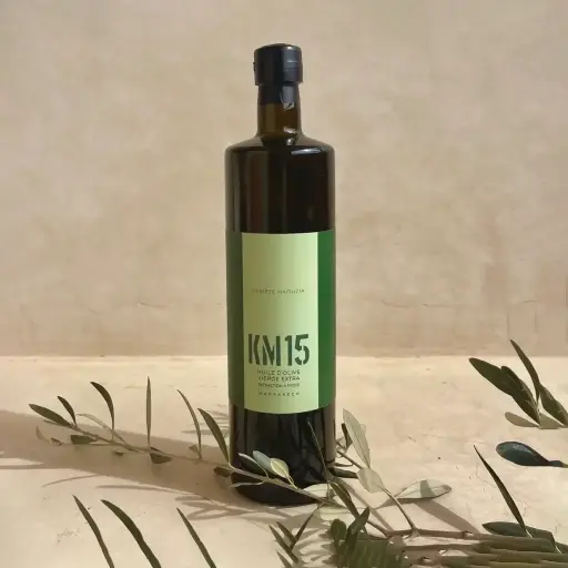 La Quotidienne extra Huile d'olive vierge extra Haouzia Bouteille 1L 